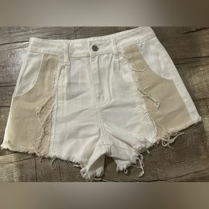 SHEIN - two toned denim shorts